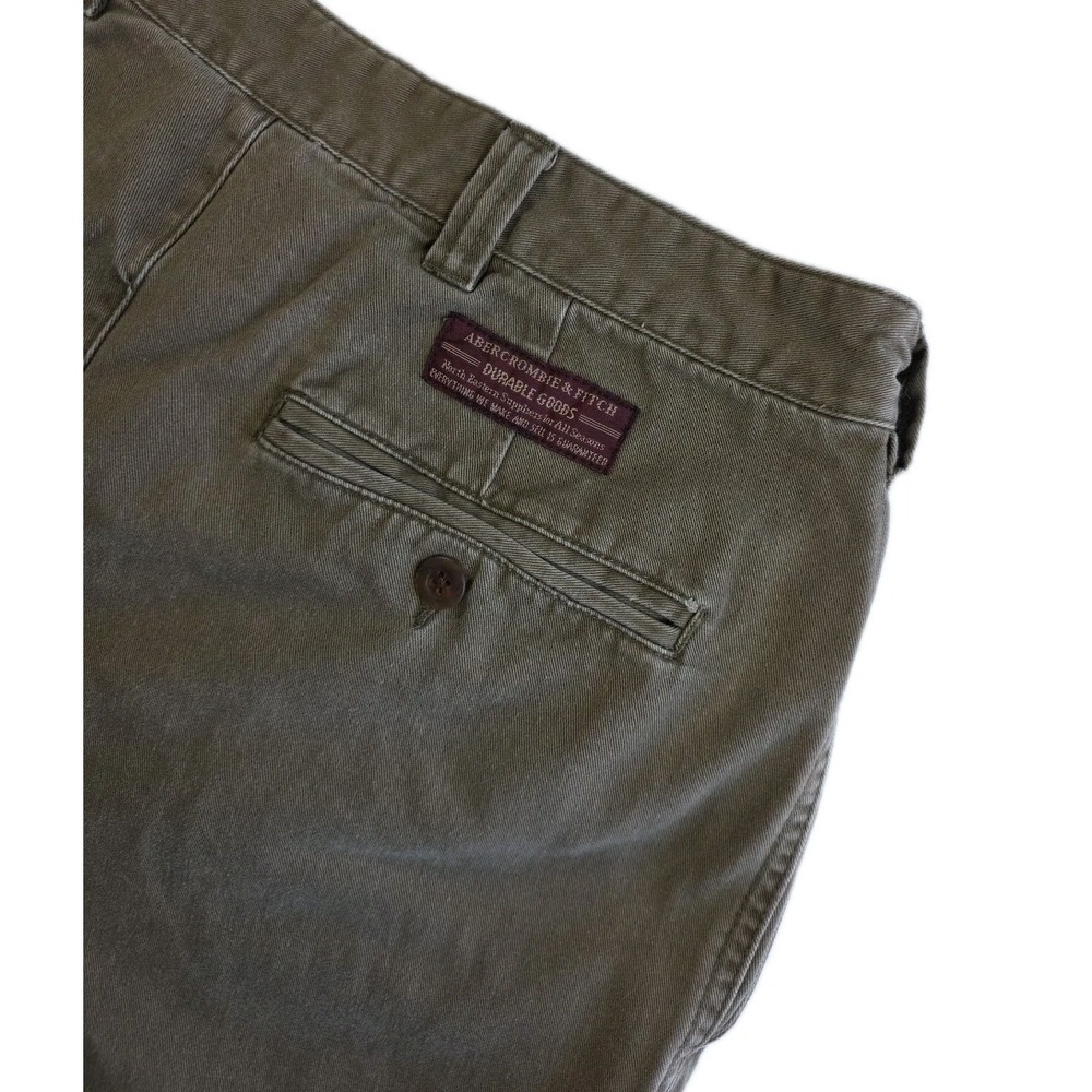 Y2K Abercrombie & Fitch Chinos Durable Goods Weathered Brown Mens 34X34